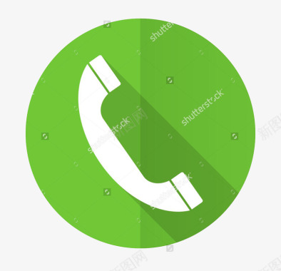 绿色电话图标图标