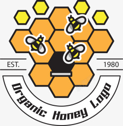 精美的蜜蜂蜜蜂蜂蜜扁平化精美图标矢量图高清图片