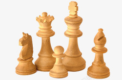 实木国际象棋素材