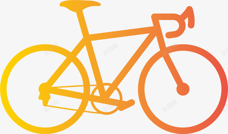 渐变颜色的时尚单车矢量图eps免抠素材_新图网 https://ixintu.com 单车 时尚单车 时尚的自行车 渐变颜色 潮流单车 自行车 矢量图