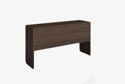 行政桌长条棕色老板桌椅高清图片