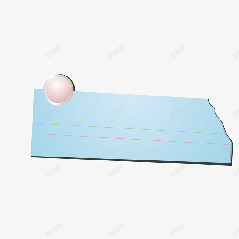 蓝色长条便条贴纸png免抠素材_新图网 https://ixintu.com 便条 便条对话框 胶带贴纸 蓝色 贴纸 长条
