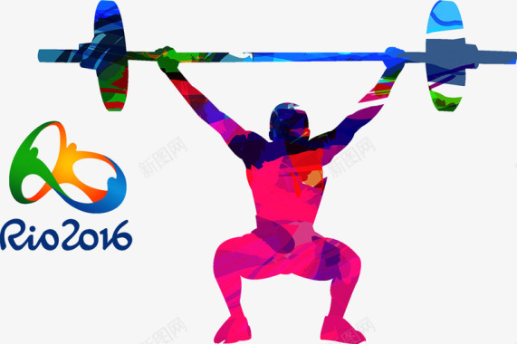 里约奥运会举重图标图标