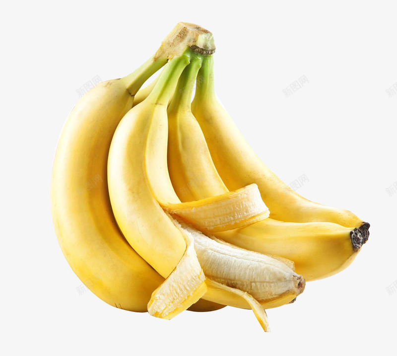 新鲜香蕉png免抠素材_新图网 https://ixintu.com 产品实物 新鲜水果 果蔬 水果 美味 香蕉