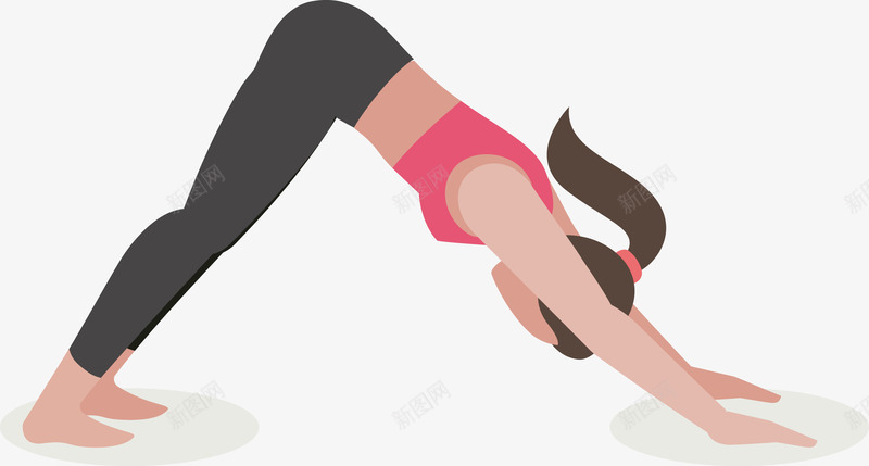 健身教练腰部柔韧性练习png免抠素材_新图网 https://ixintu.com 人类进化 体力 体育 健康 腰部塑形 运动