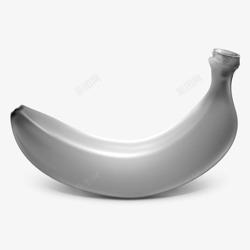 灰色香蕉香蕉图标png_新图网 https://ixintu.com banana grey 灰色 香蕉