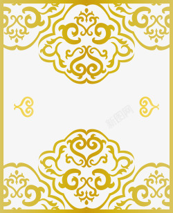 金色镂空花纹素材