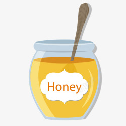 蜂蜜食物矢量图素材