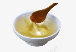 瓷碗里的洋槐蜂蜜瓷碗里的洋槐蜂蜜高清图片