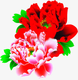 创意效果红色的鲜艳的花朵素材
