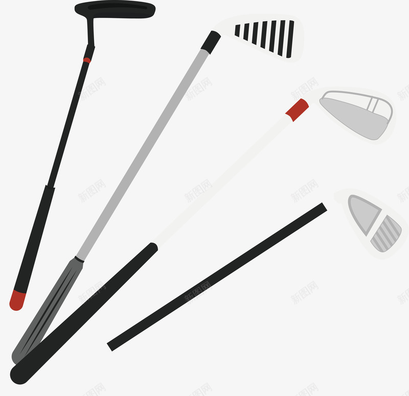 4种球杆高尔夫用品png免抠素材_新图网 https://ixintu.com 4种球杆 AI矢量 体育 用品 矢量图设计 高尔夫 高尔夫球杆 高尔夫相关用品