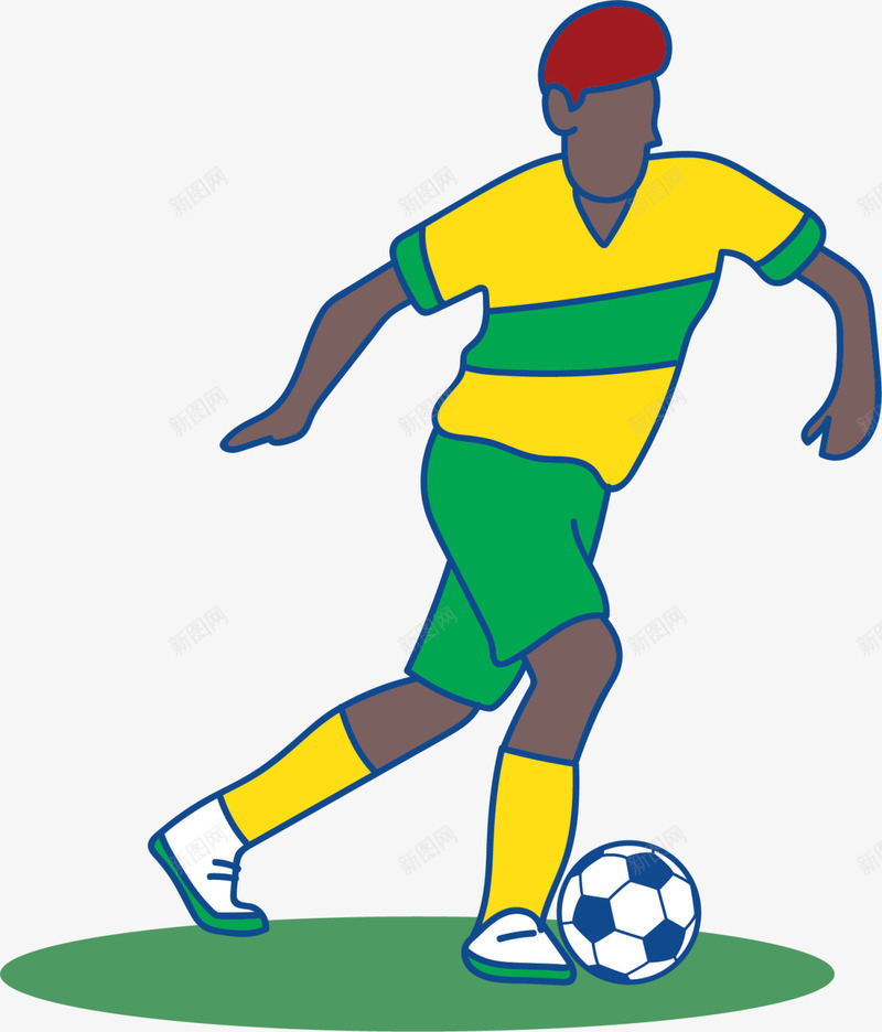 世界杯足球运动员png免抠素材_新图网 https://ixintu.com 体育 球类运动 球赛 竞技 足球运动员 踢足球 锻炼