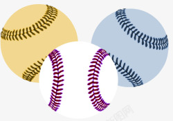 缝线棒球彩色缝线棒球高清图片