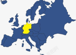 黄蓝颜色黄蓝创意颜色英国地图高清图片