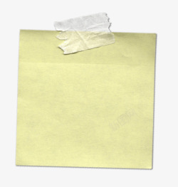 正方形贴纸签白色贴纸和浅黄色便利贴高清图片