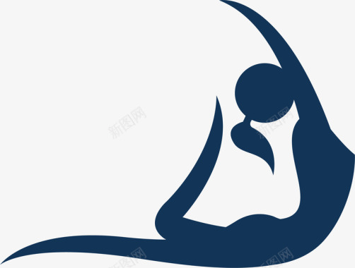 美女户外运动logo图标图标