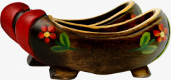 木头中国风绣鞋毛笔字素材