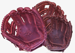 皮质手套皮质棕色棒球手套高清图片