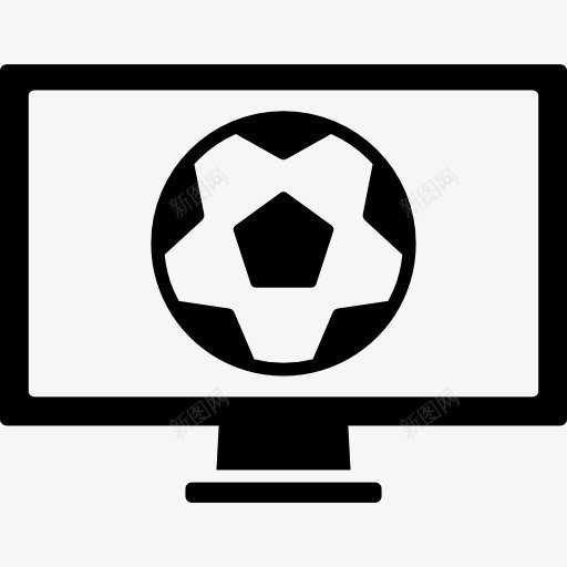 世界足球比赛电视节目的屏幕图标png_新图网 https://ixintu.com 比赛 球 监控世界 程序 足球 踢足球 运动