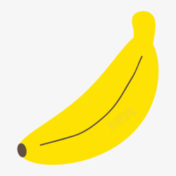 黄色手绘的香蕉素材