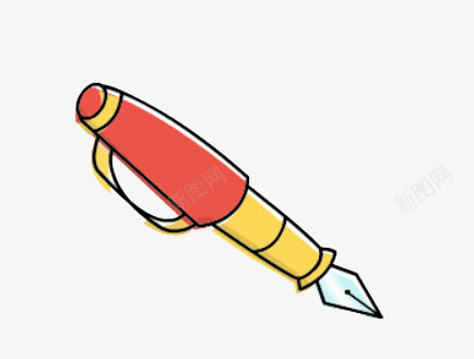 钢笔图案png免抠素材_新图网 https://ixintu.com 学生素材图案 文具 装饰图案 钢笔