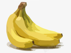 水彩绘画香蕉素材