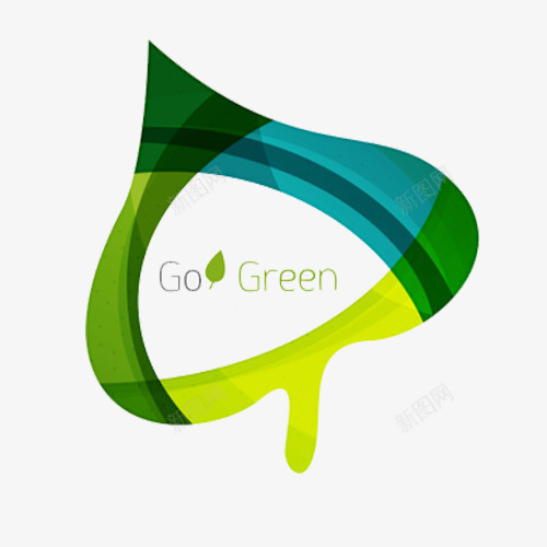 绿色植物种植服务标志图标png_新图网 https://ixintu.com 拼接色 服务logo 植物 环境 种植 绿色 英文 黄绿蓝