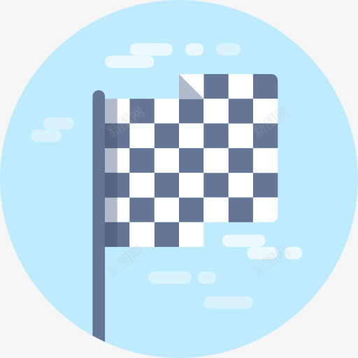 完成图标png_新图网 https://ixintu.com 体育竞赛 国旗 地图和国旗 完成 平方 广场 种族 赛车
