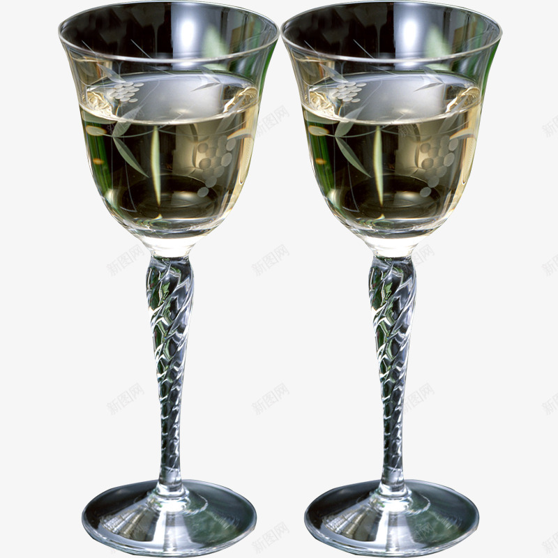 两个高脚杯png免抠素材_新图网 https://ixintu.com 两个酒杯 器皿 杯子 酒杯