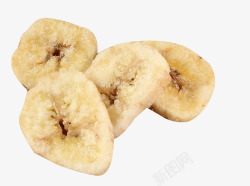 干制干燥的香蕉干高清图片