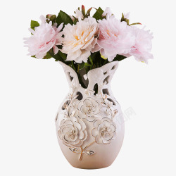 镂空花瓶镂空陶瓷花瓶高清图片