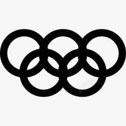 奥林匹克五环体育奥林匹克五环图标高清图片