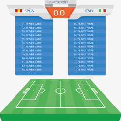 西班牙甲板世界杯西班牙意大利矢量图高清图片