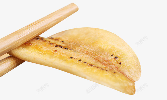 筷子夹起的香蕉片png免抠素材_新图网 https://ixintu.com 香蕉干