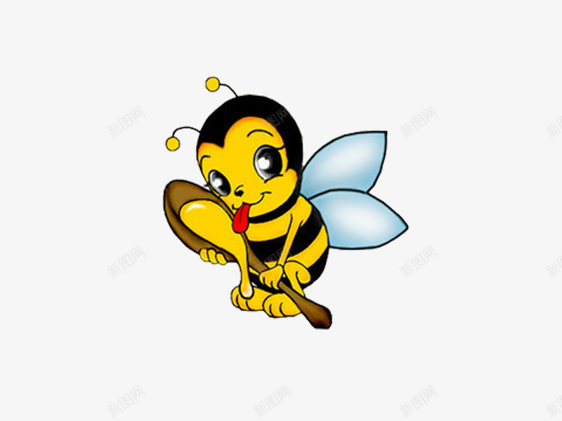 吃蜂蜜的卡通形象小蜜蜂png免抠素材_新图网 https://ixintu.com 卡通形象 可爱的 吃蜂蜜 小蜜蜂 黄色