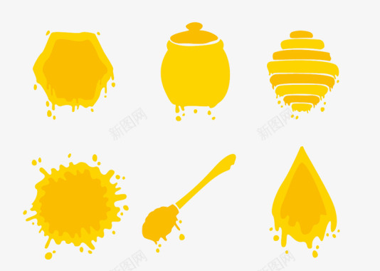 蜂蜜标志图标图标