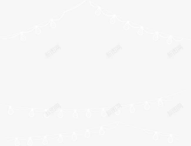 节日彩灯串png免抠素材_新图网 https://ixintu.com 彩灯串 节日