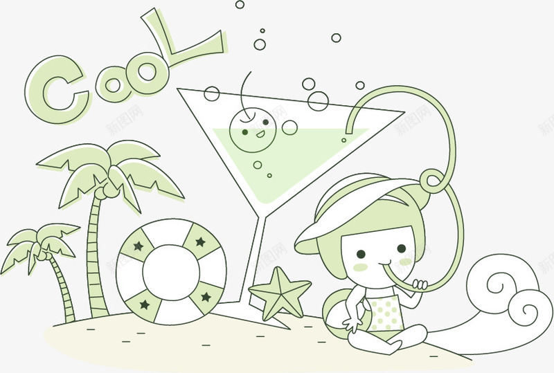 精美儿童插画png免抠素材_新图网 https://ixintu.com 儿童节 卡通儿童画 夏天 幼儿商品装饰海报 精美儿童插画