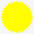 黄色太阳形状贴纸卡通效果png免抠素材_新图网 https://ixintu.com 太阳 形状 效果 纸卡 黄色
