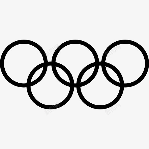 奥运会标志图标png_新图网 https://ixintu.com 五 体育 体育界的标志 几包 奥运 奥运会 游戏