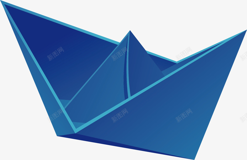 纸船元素png免抠素材_新图网 https://ixintu.com png 元素 折纸 纸船矢量 蓝色