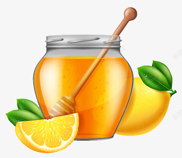 蜂蜜橙子png免抠素材_新图网 https://ixintu.com 橙子 美食 蜂蜜 金色
