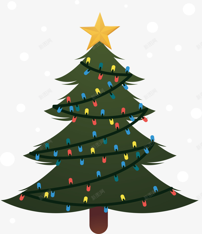 圣诞节彩灯装饰圣诞树png免抠素材_新图网 https://ixintu.com 圣诞快乐 圣诞树 圣诞节 彩灯 彩灯圣诞树 矢量png