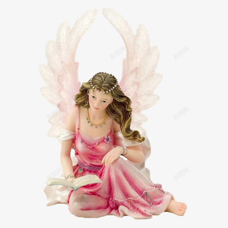 天使摆件png免抠素材_新图网 https://ixintu.com 天使摆件 女神 工艺品 树脂工艺品 桌面摆件