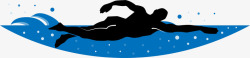 游泳符号游泳男人矢量图高清图片