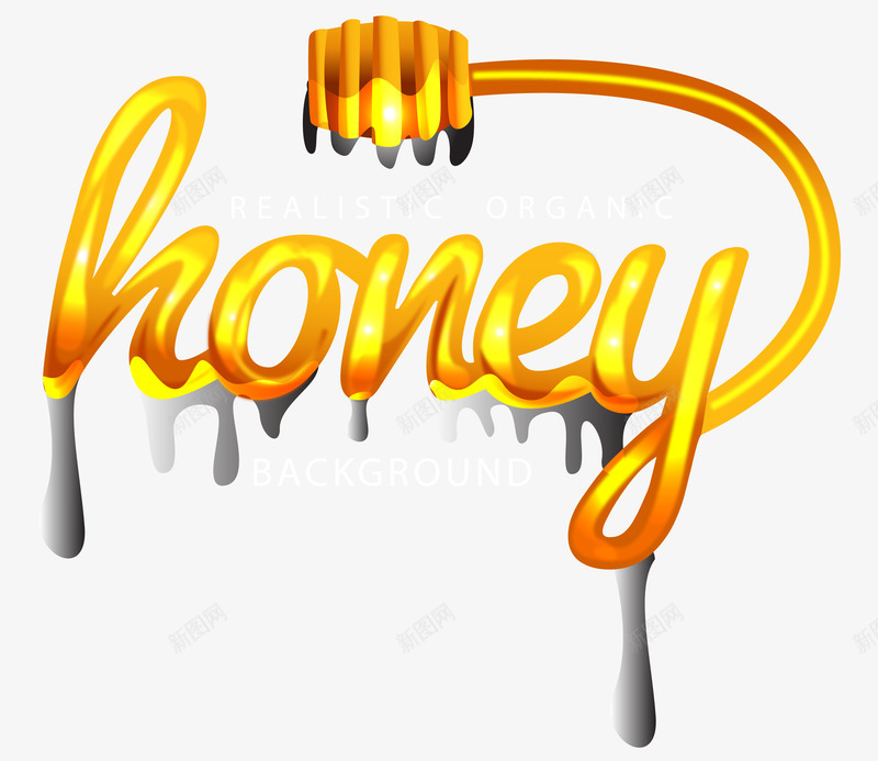 honeypng免抠素材_新图网 https://ixintu.com honey 液体 甜心 英文字 蜂蜜