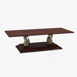 镂空棕色复古长形板凳复古棕色案桌高清图片