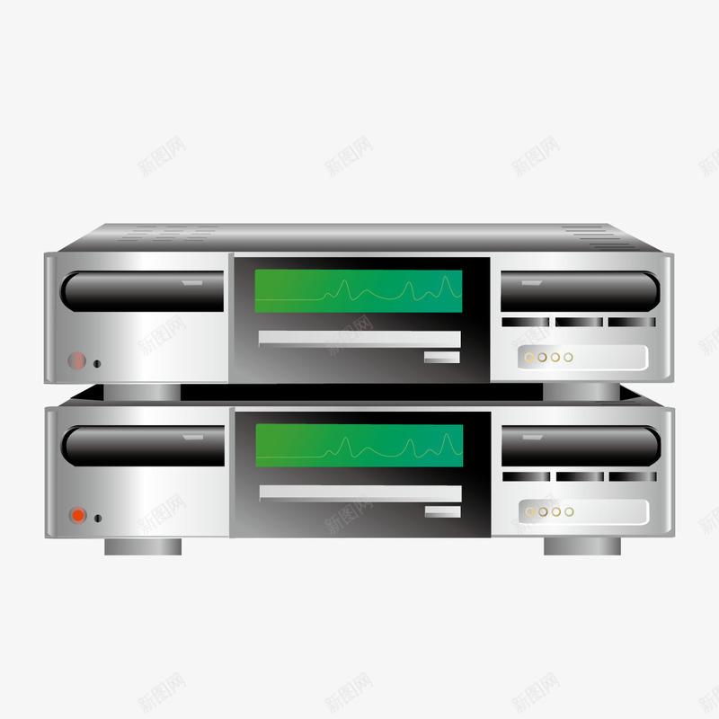 DVD矢量图ai免抠素材_新图网 https://ixintu.com 3D 家庭影院 播放机 老式 矢量图