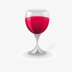 红酒杯元素矢量图素材