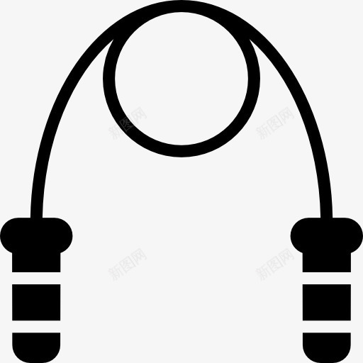 跳绳图标png_新图网 https://ixintu.com 体育竞赛 跳 跳绳 运动